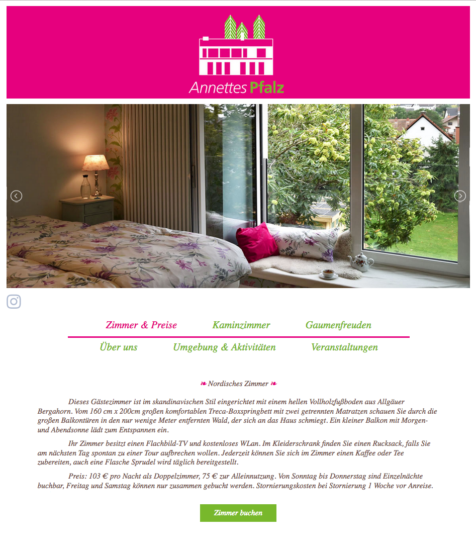 Annettes Pfalz Website
