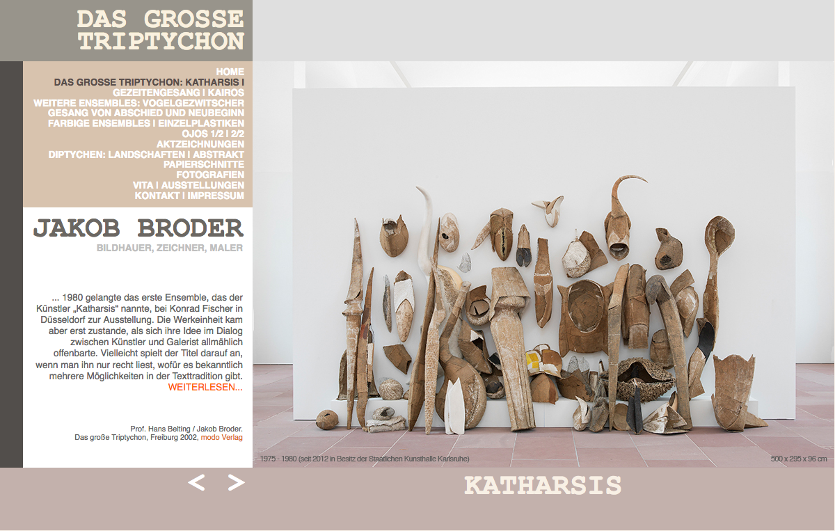 Jakob Broder Katharsis Website